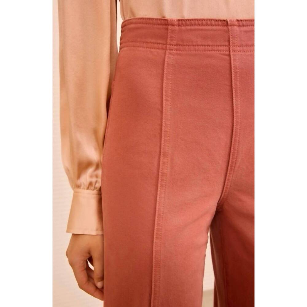 NEW ULLA JOHNSON bianca high rise wide leg jeans in garden rose - Picture 6 of 6